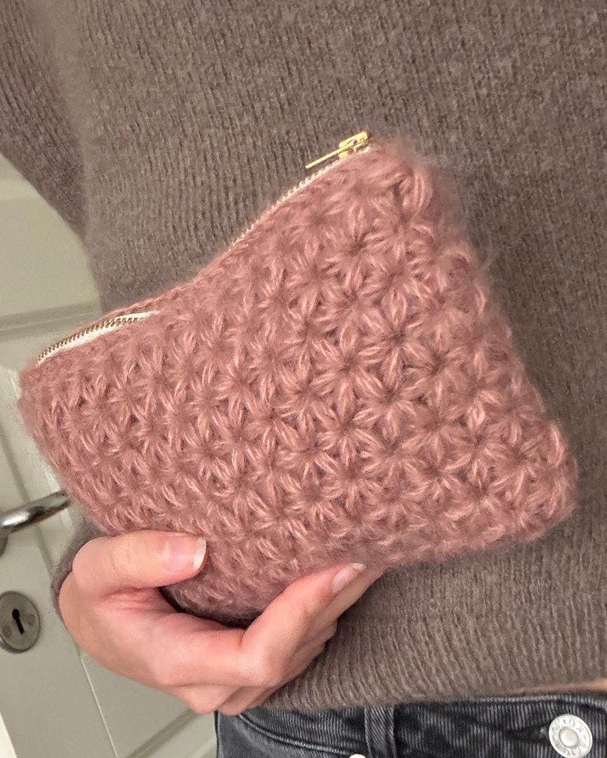 Hæklet clutch