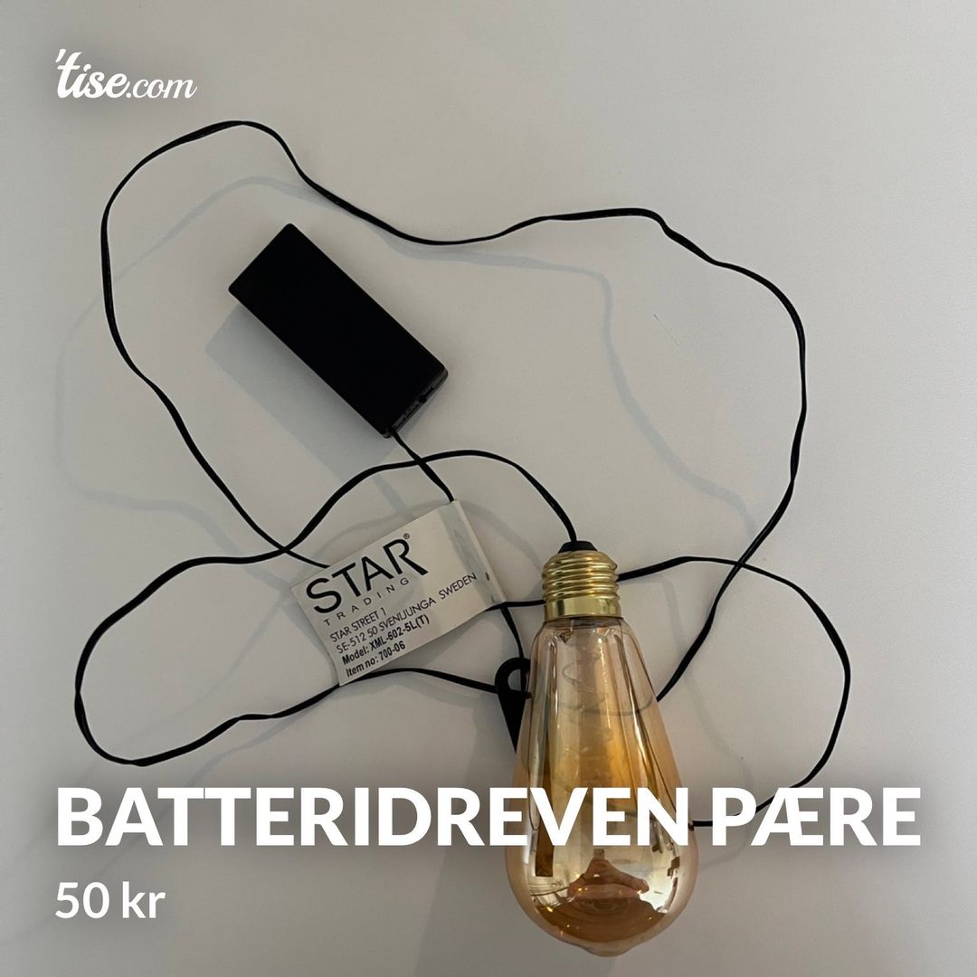 Batteridreven pære