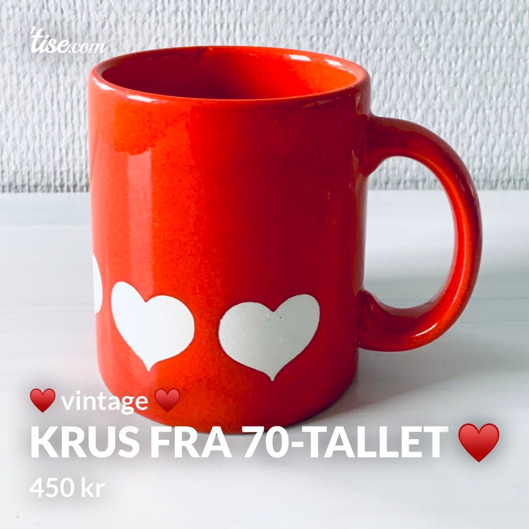 Krus fra 70-tallet ♥️