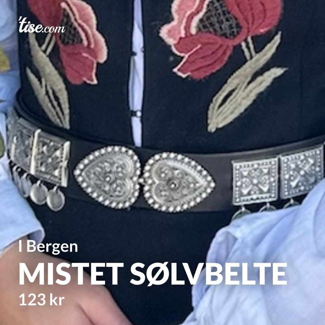 Mistet sølvbelte