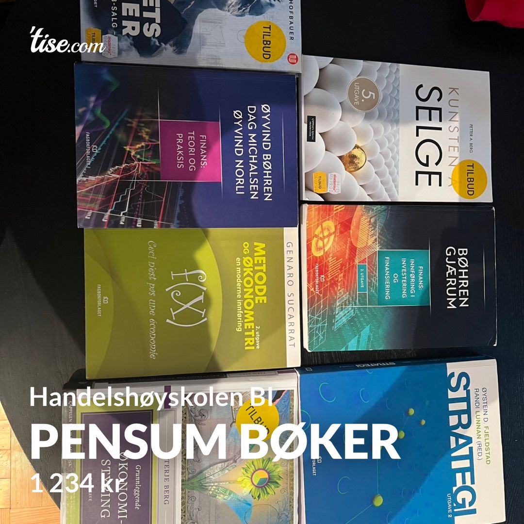 Pensum bøker