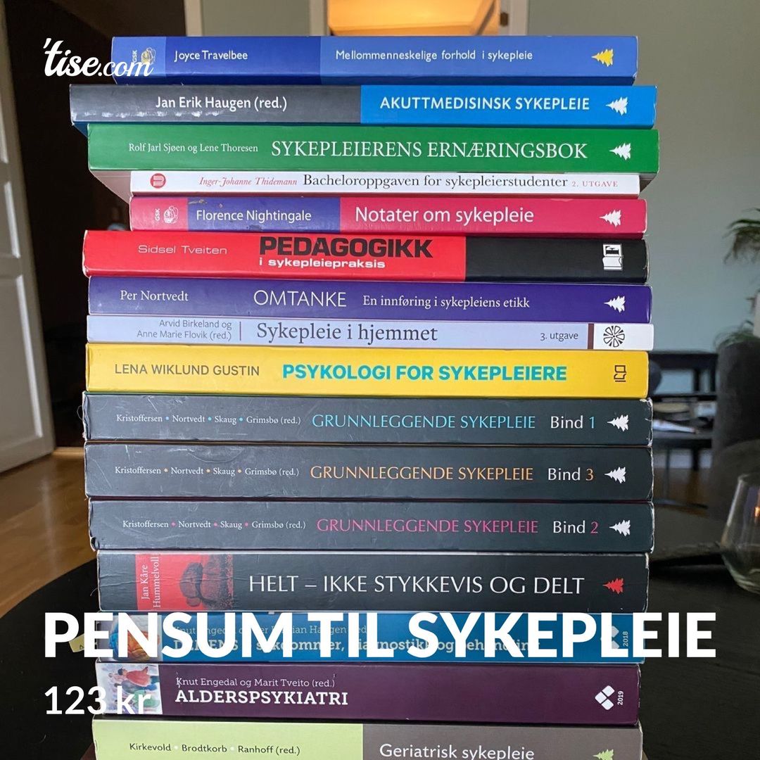 Pensum til sykepleie