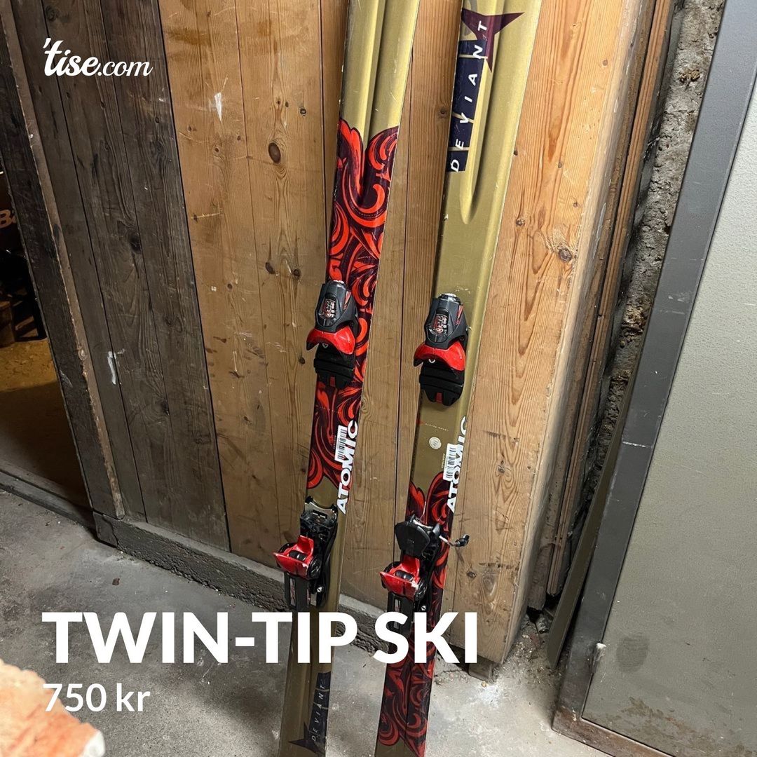 Twin-tip ski