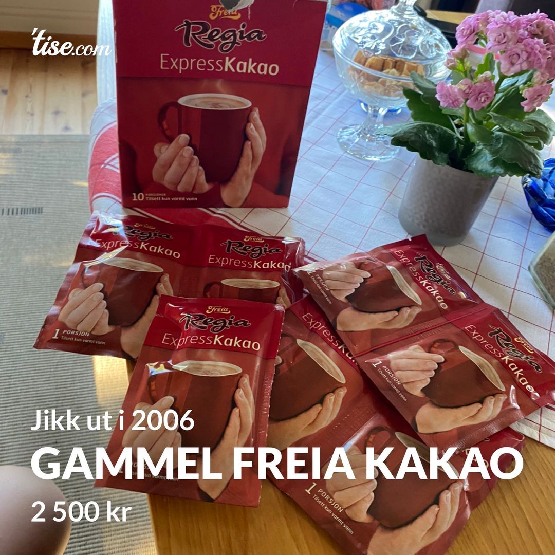 Gammel freia kakao