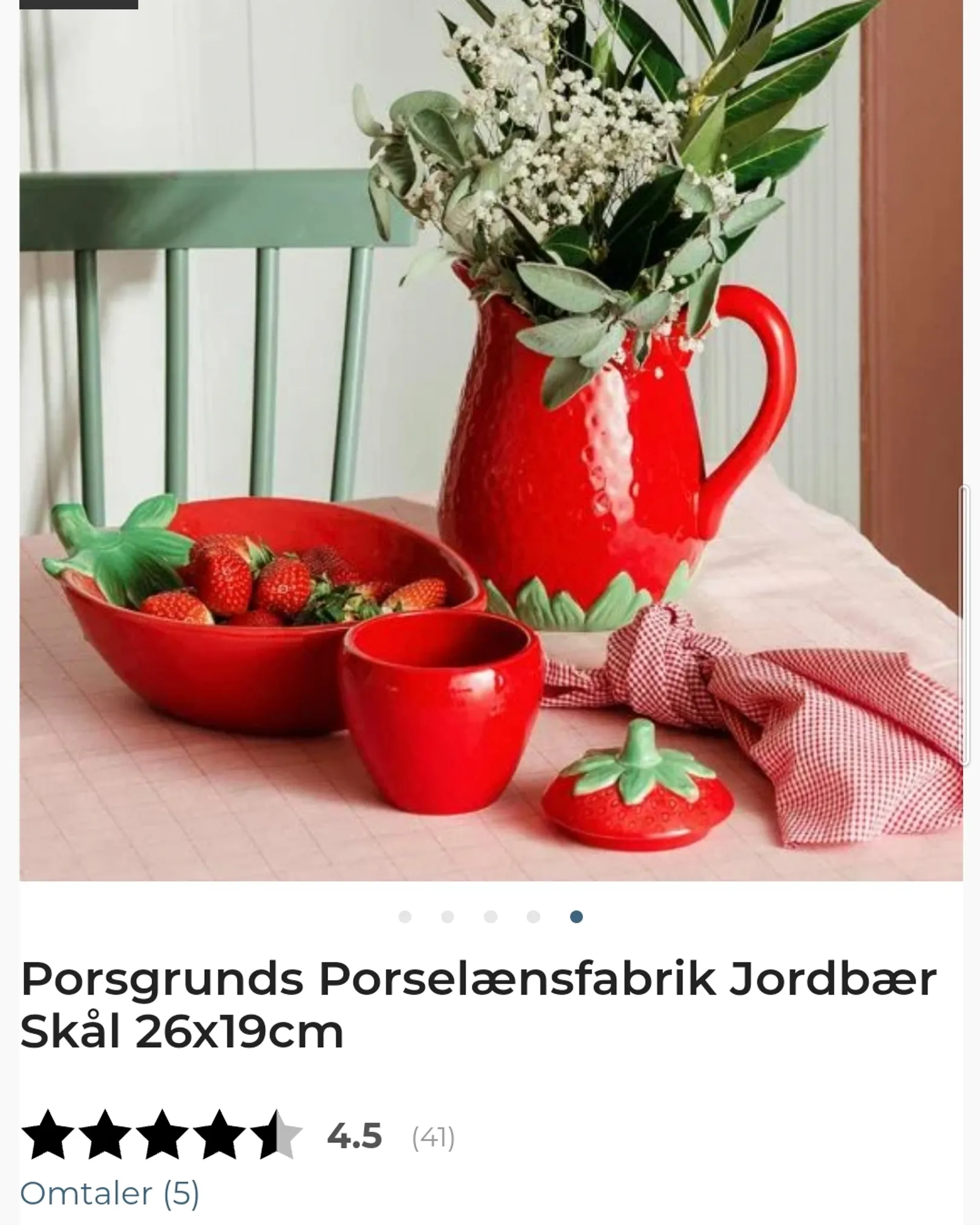 Jordbær Skål