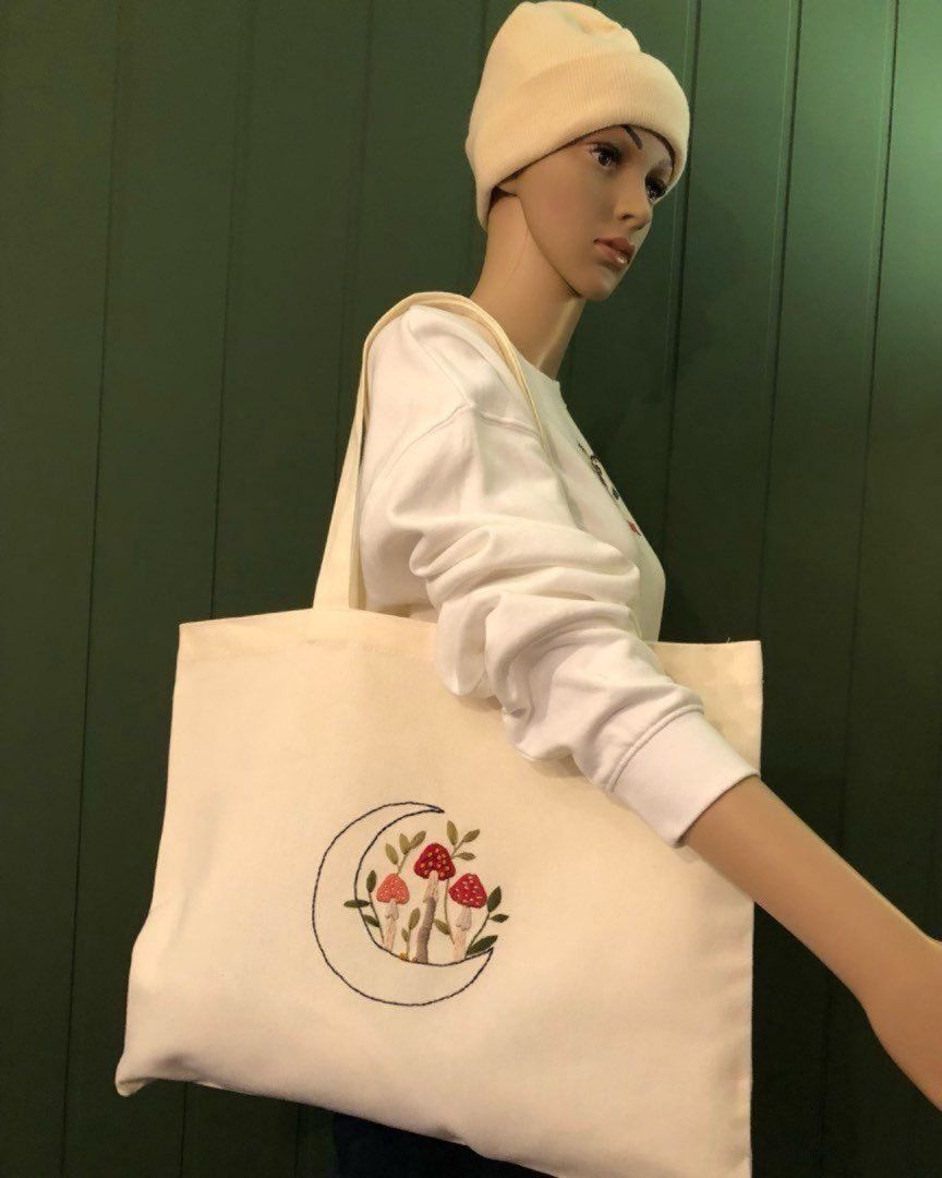 Håndbrodert totebag