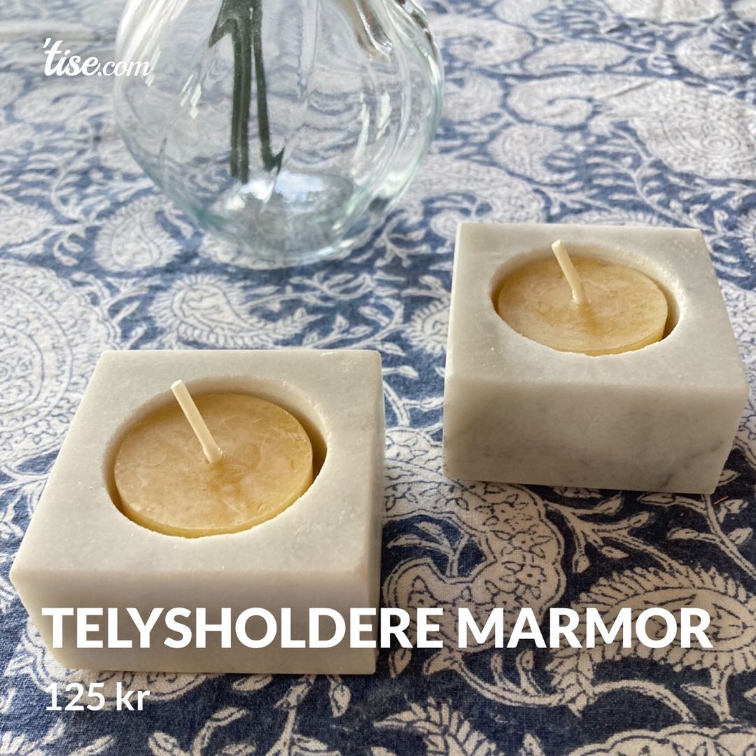 Telysholdere marmor