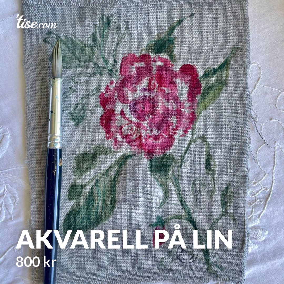 Akvarell på lin