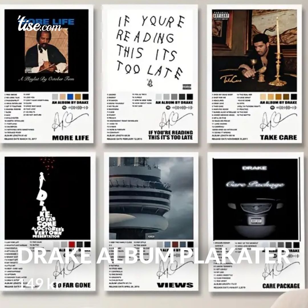 Drake Album plakater