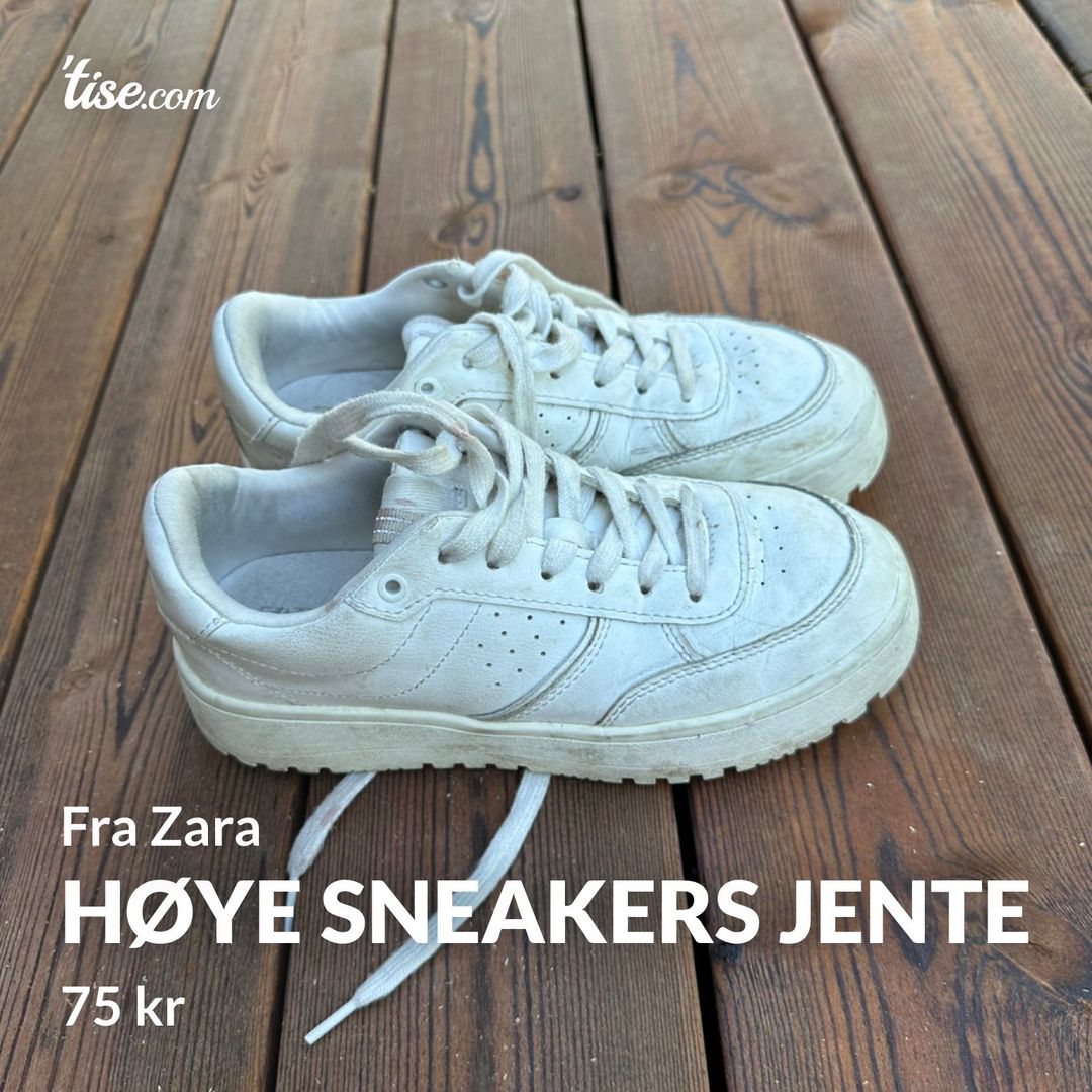 Høye sneakers jente