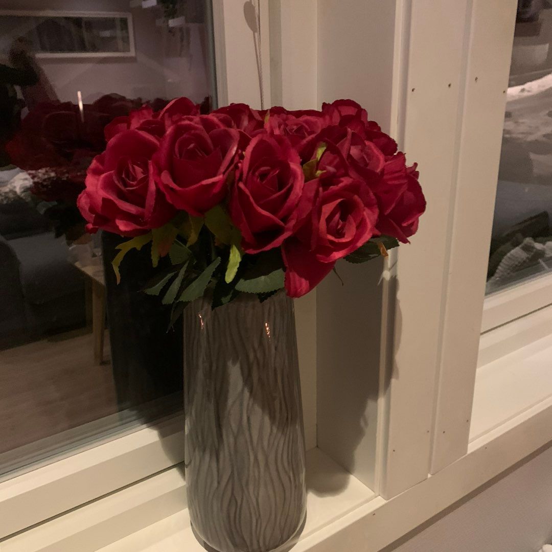 Grå vase