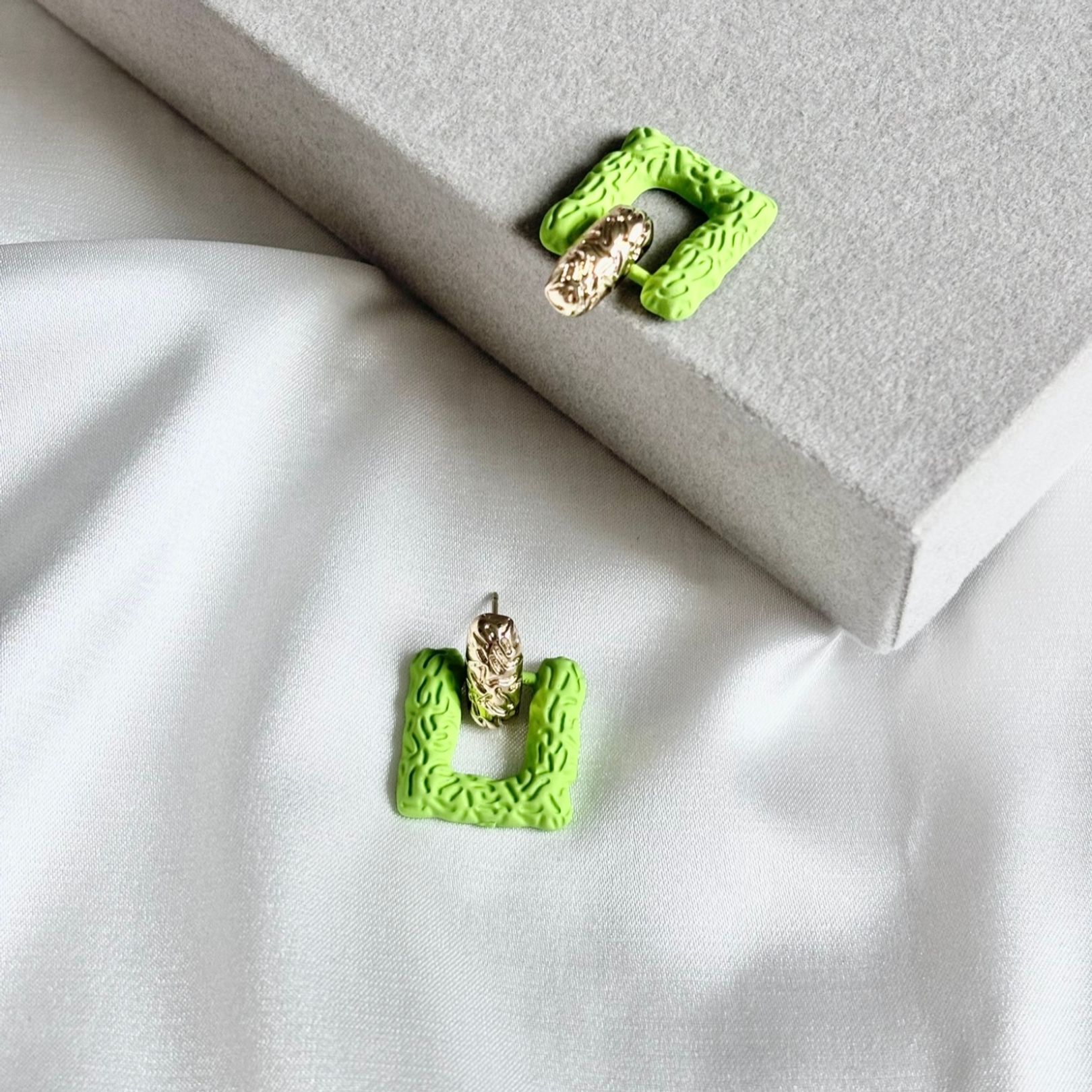 Grren earrings