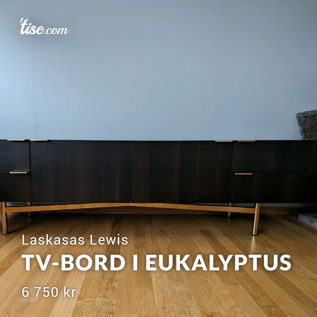 TV-bord i eukalyptus