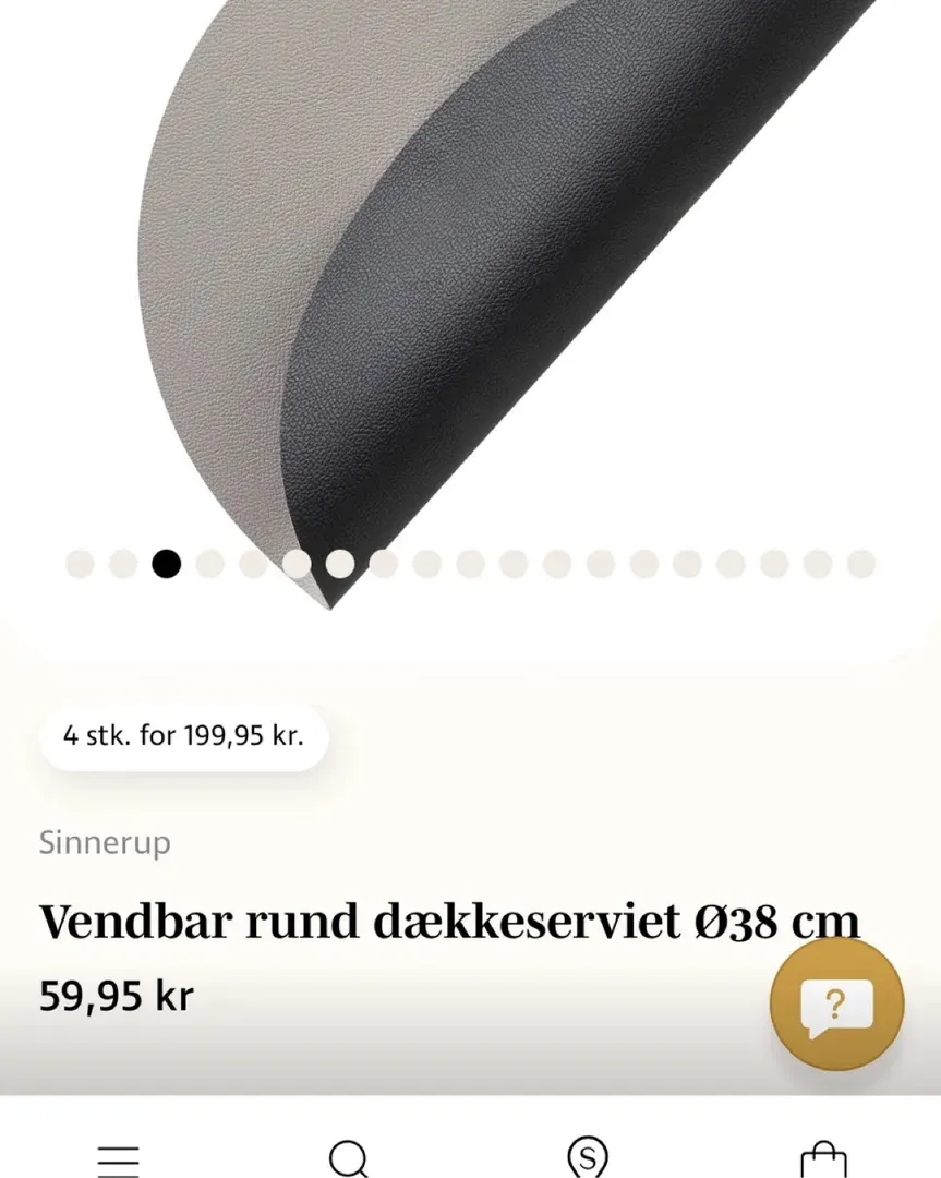 Dækkeservietter