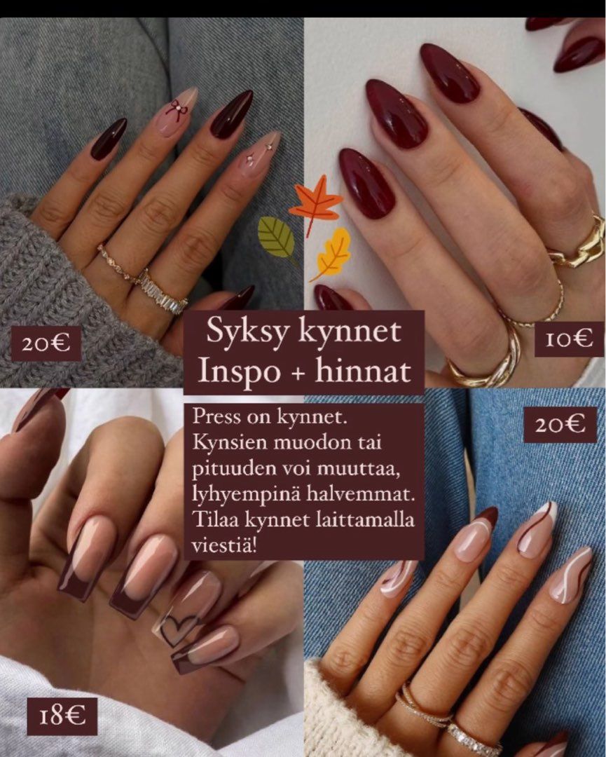 Syksy kynnet inspo