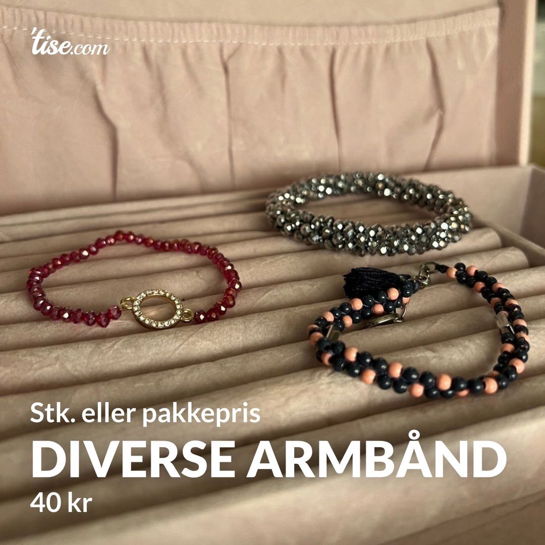 Diverse armbånd