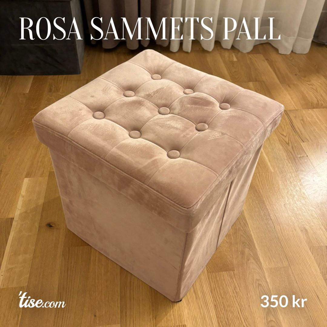 Rosa sammets pall