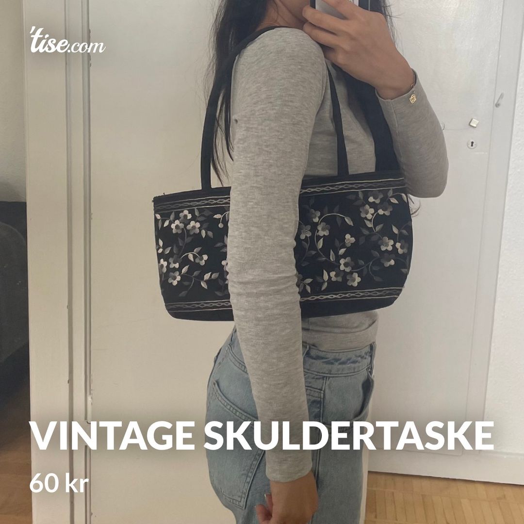 Vintage skuldertaske