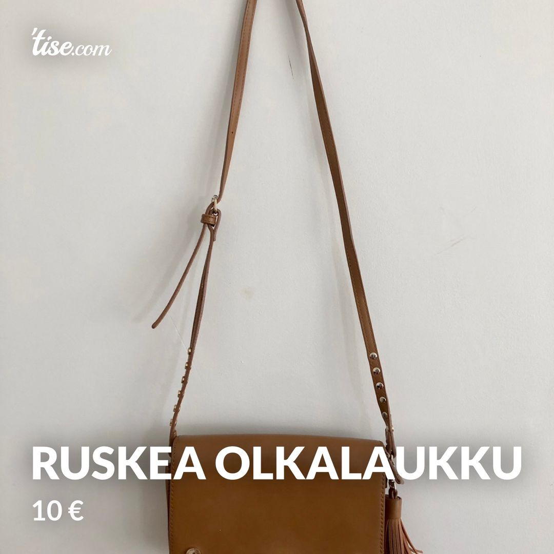 Ruskea olkalaukku