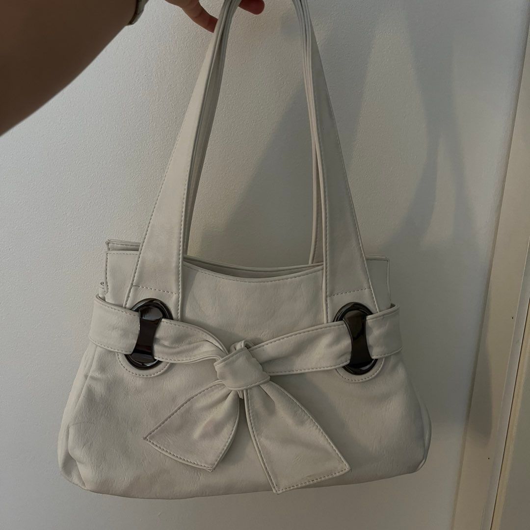 White handbag