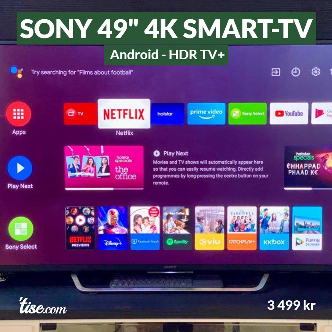 Sony 49" 4K Smart-TV
