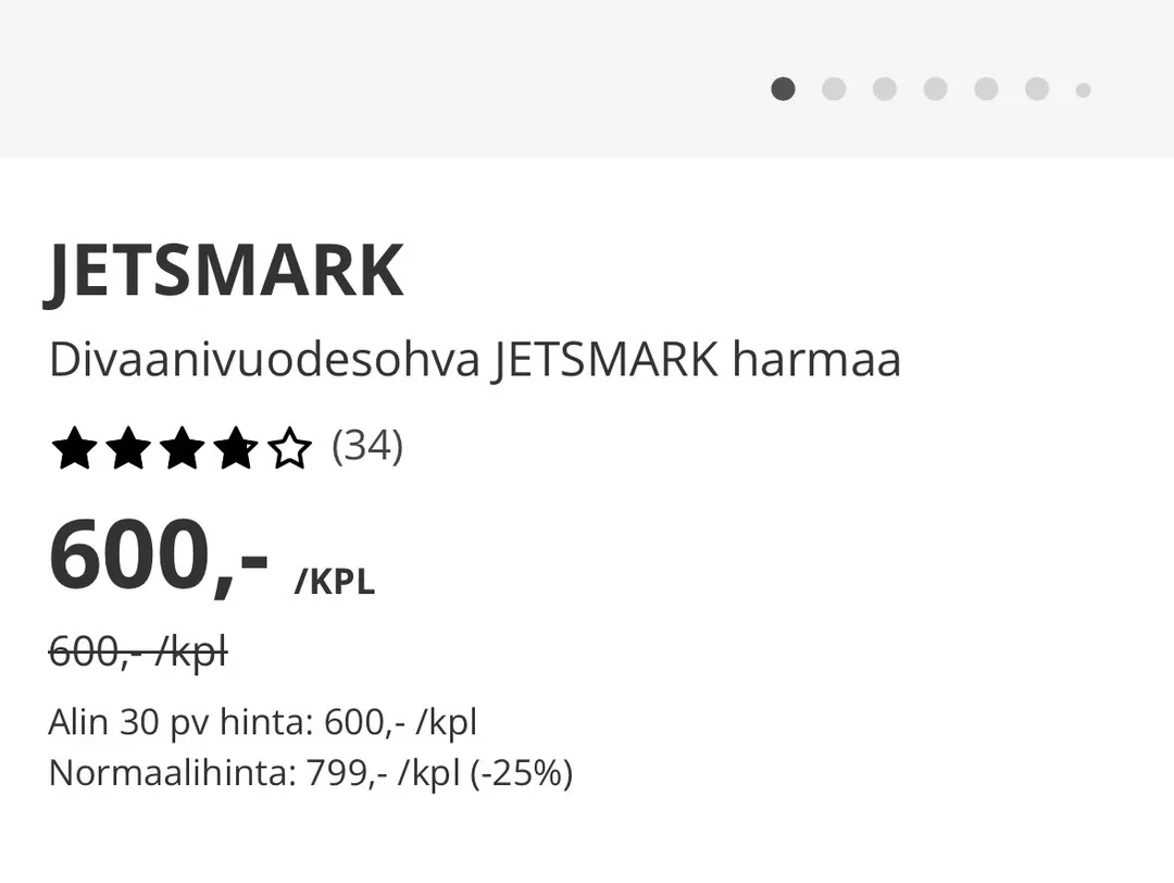 Jetsmark Vuodesohva