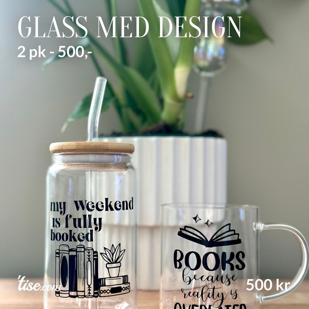 Glass med design