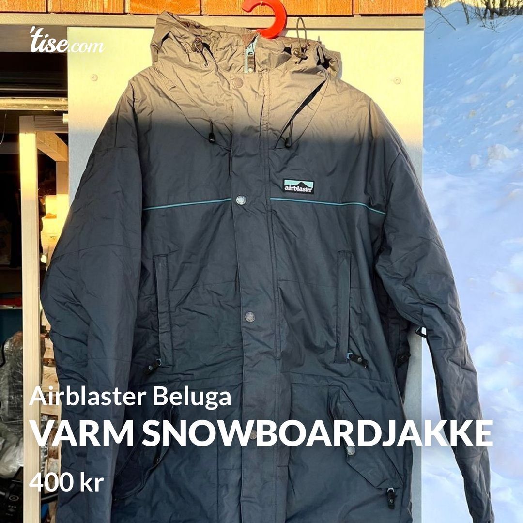 Varm snowboardjakke