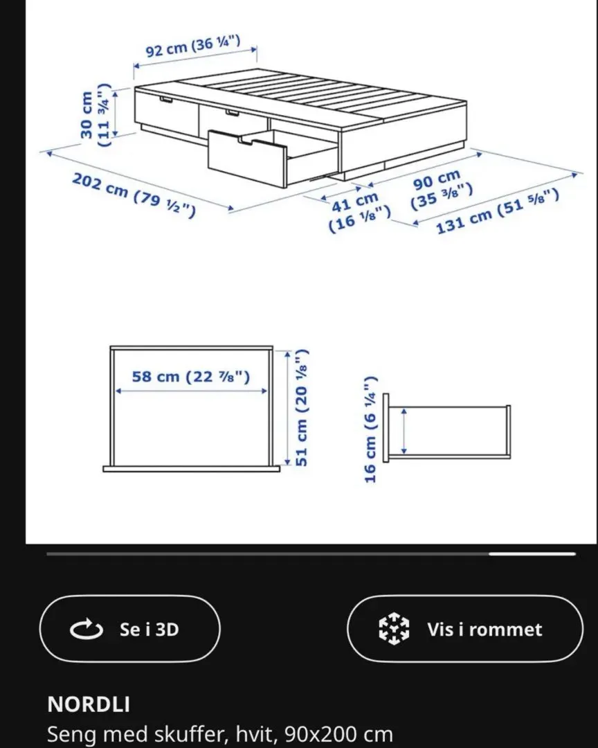 Nordli seng