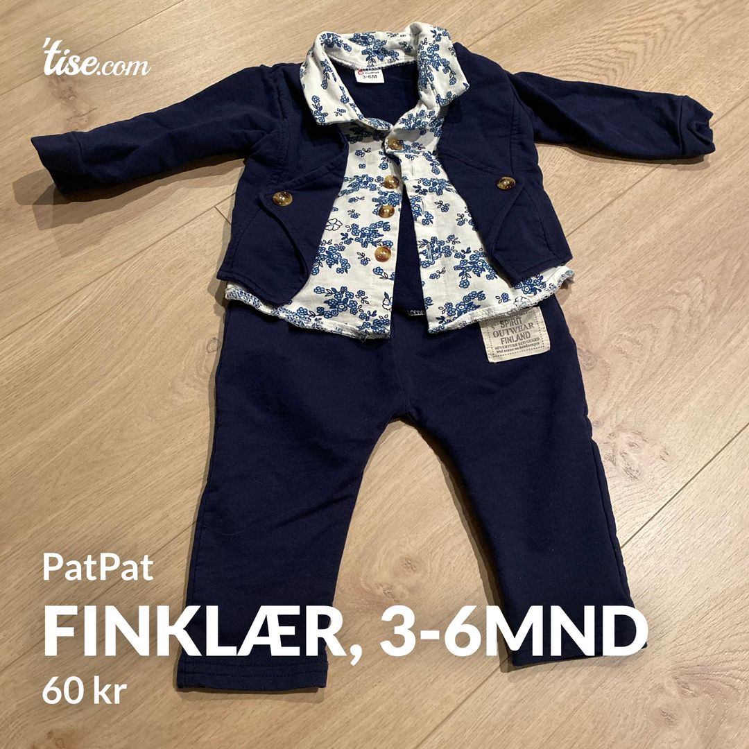 Finklær 3-6mnd