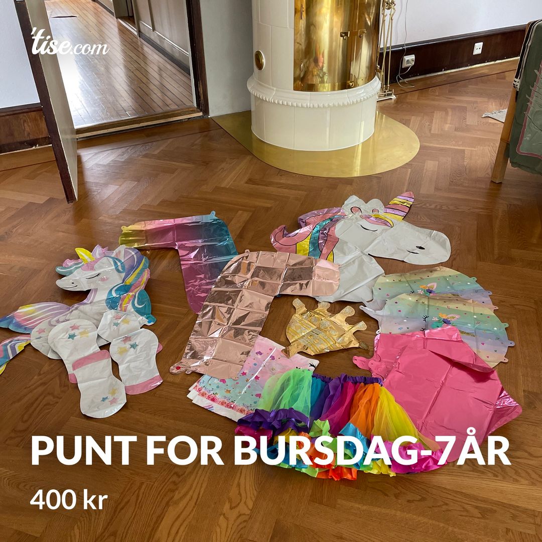 Punt for bursdag-7år