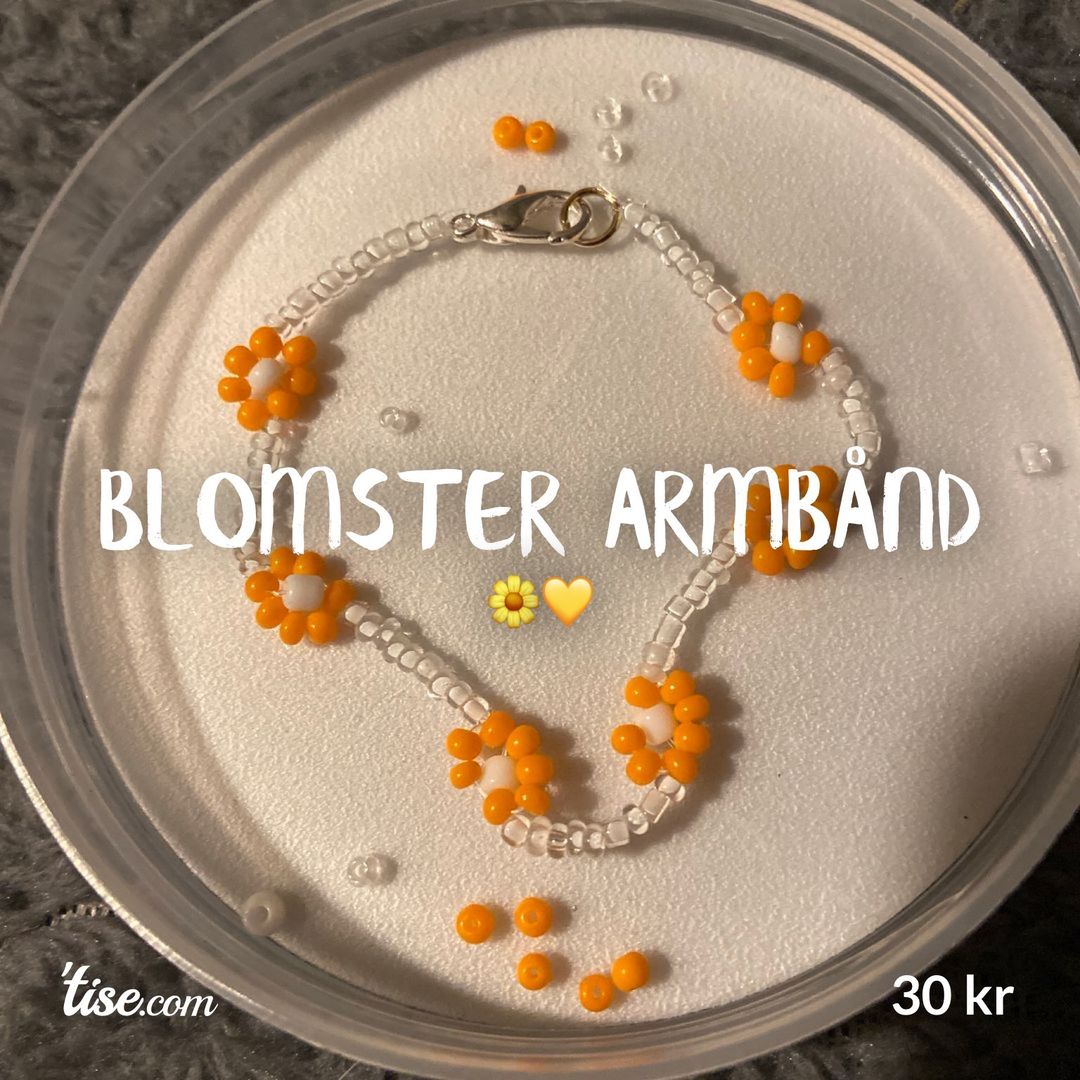 Blomster armbånd