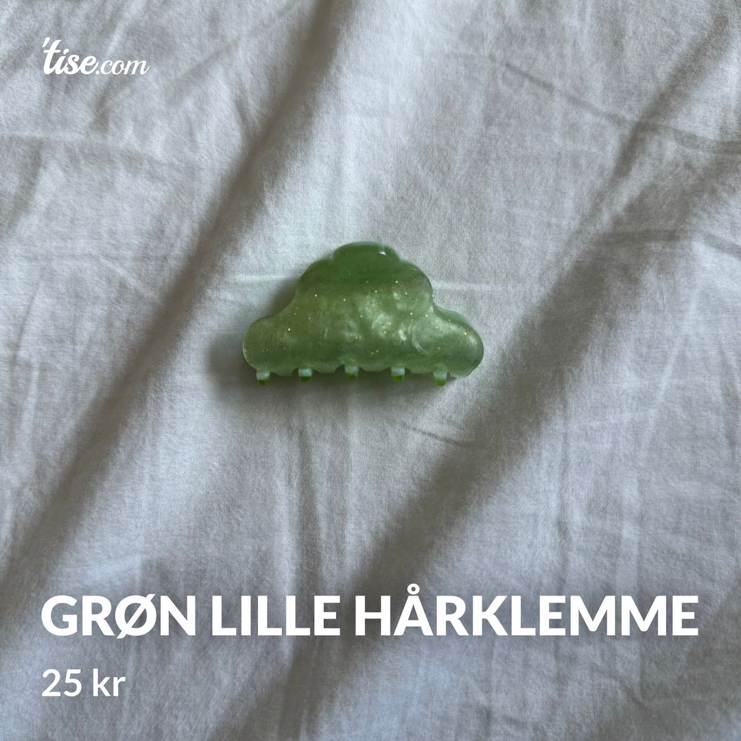 Grøn lille hårklemme