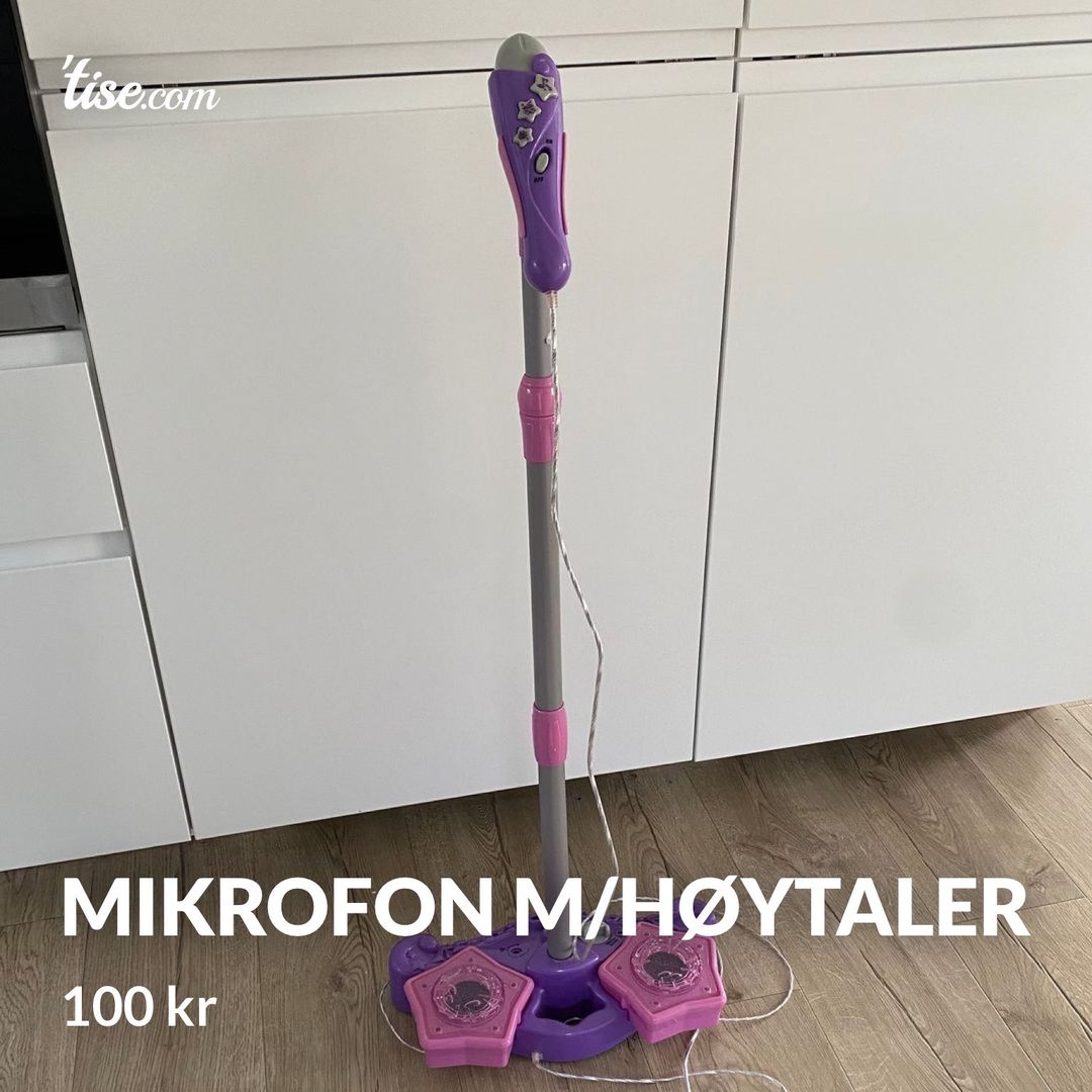 Mikrofon m/høytaler