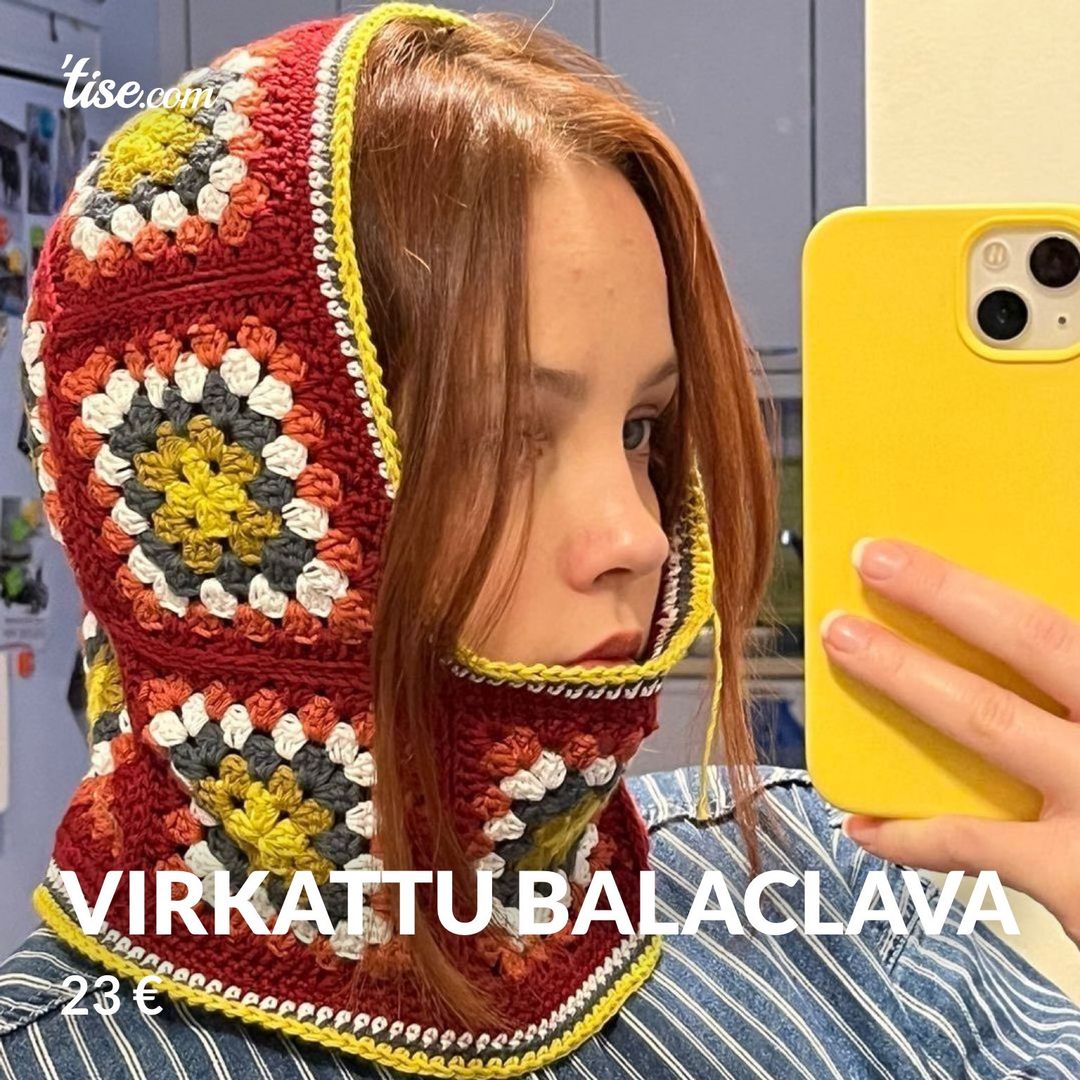 Virkattu balaclava