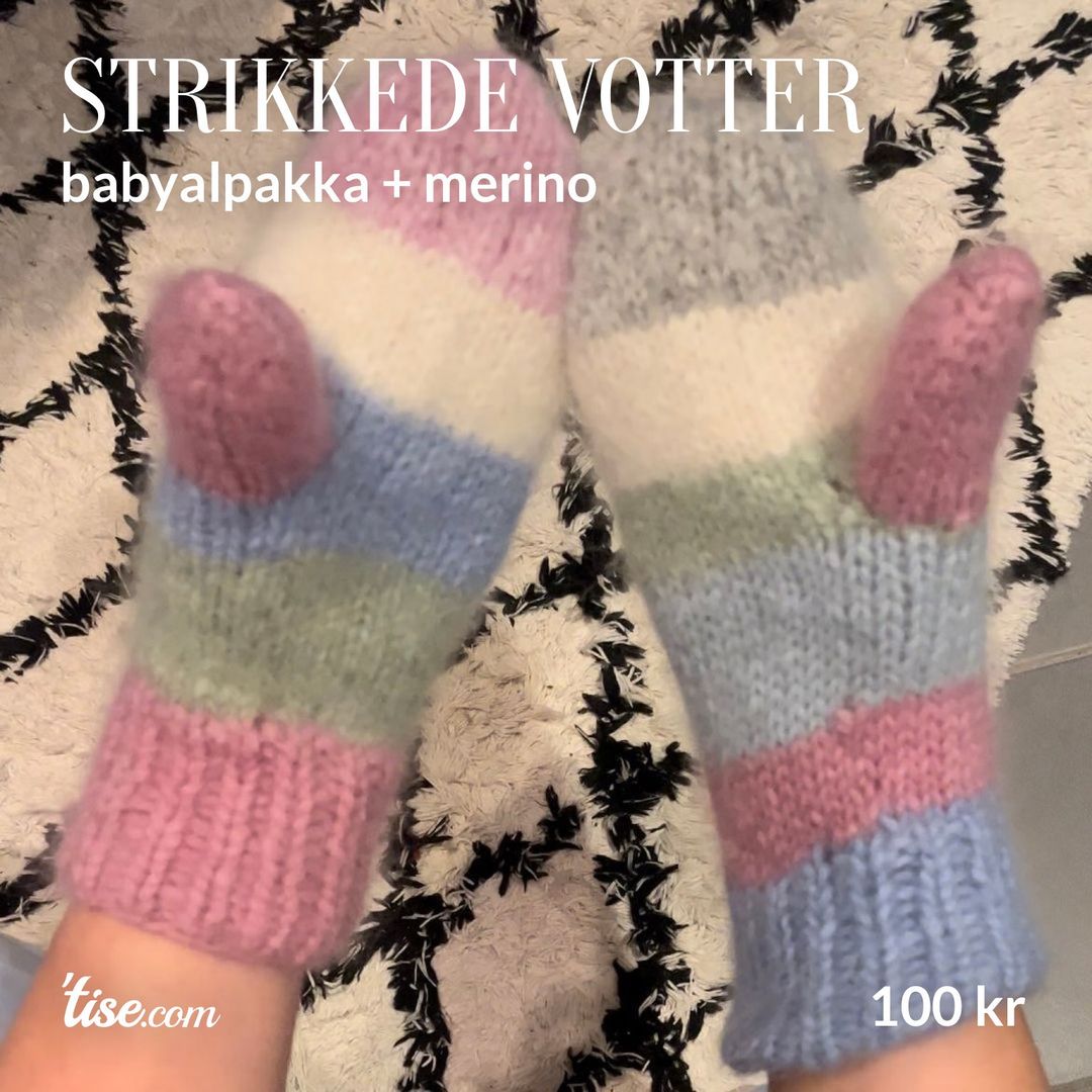 Strikkede votter