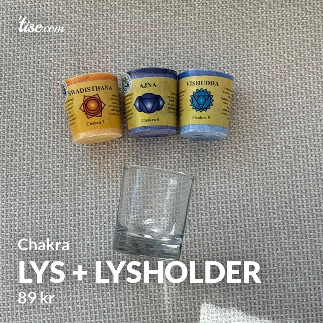 Lys + lysholder