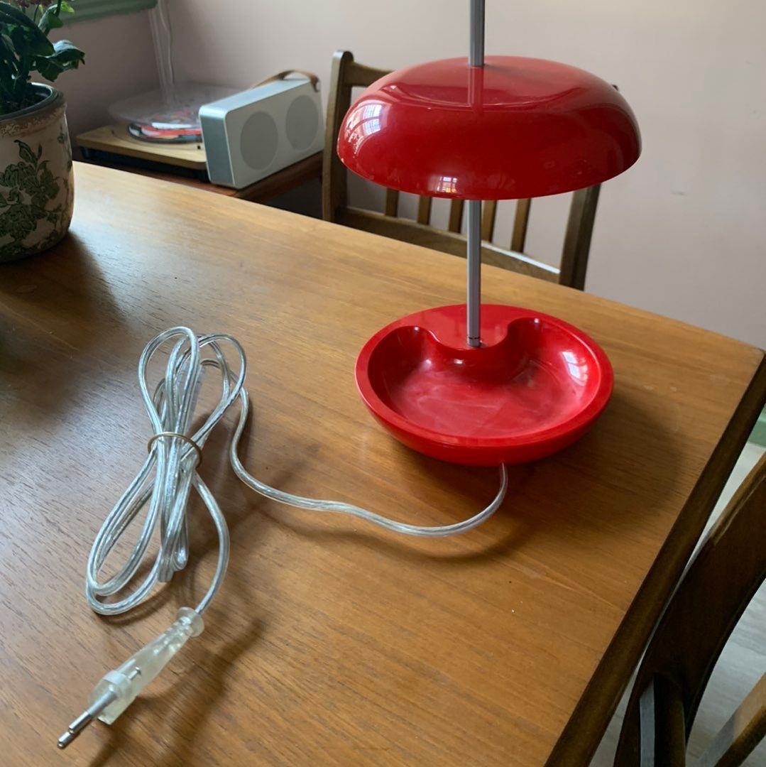 Retro rød lampe