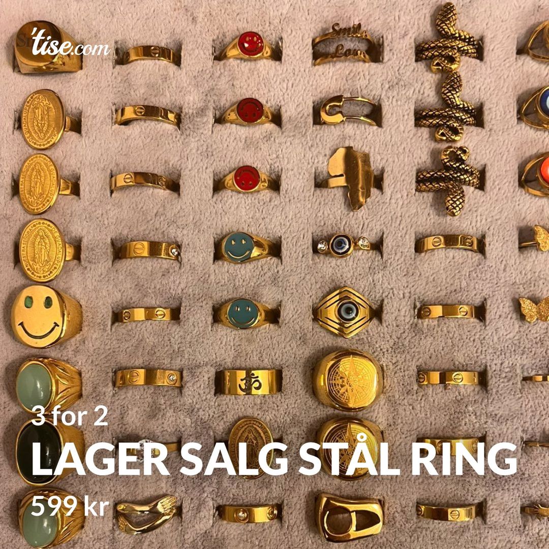 Lager salg stål ring