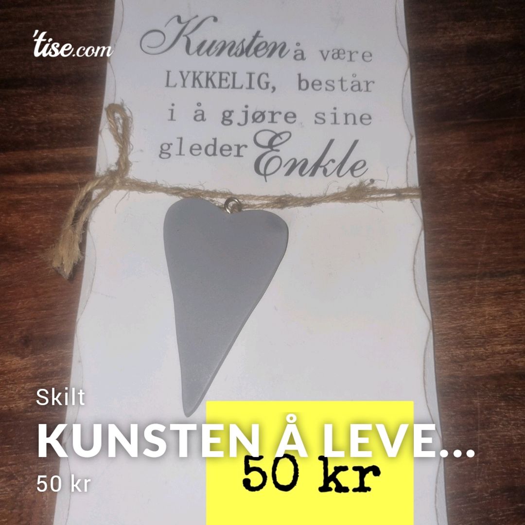 Kunsten Å Leve