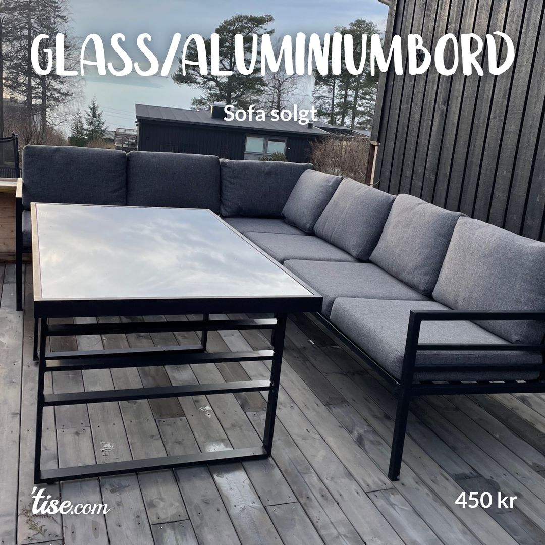 Glass/aluminiumbord