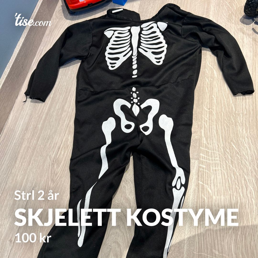 Skjelett kostyme