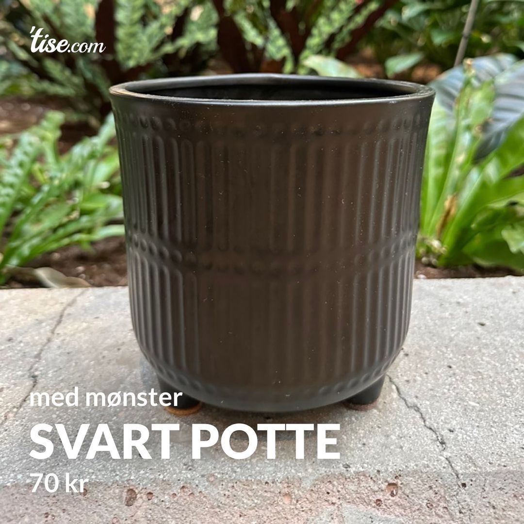 Svart potte