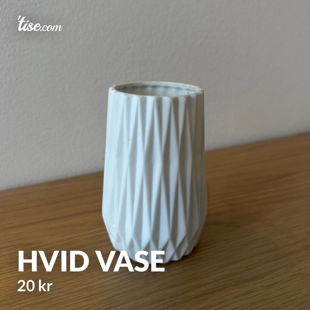 Hvid vase