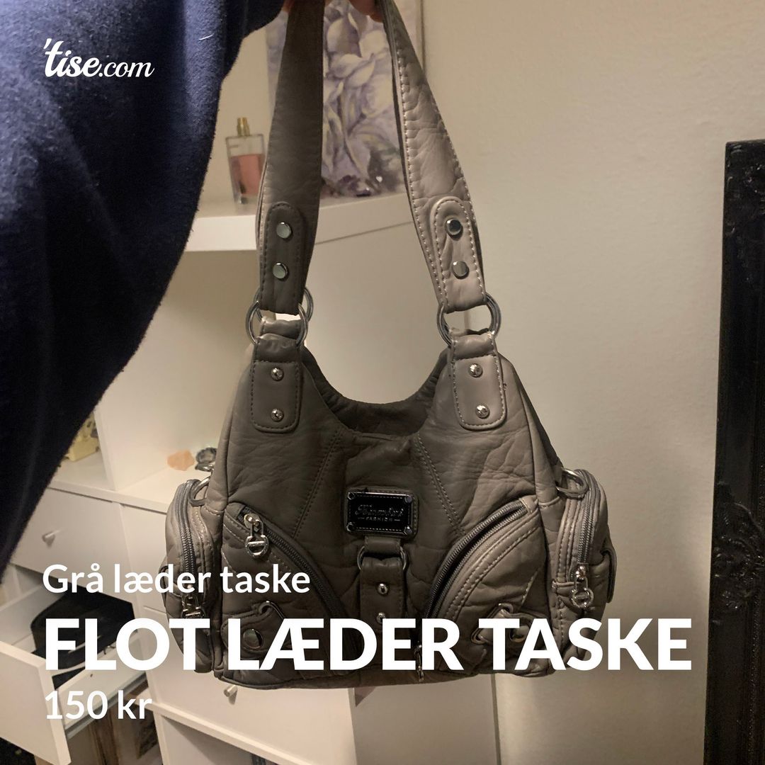 Flot læder taske