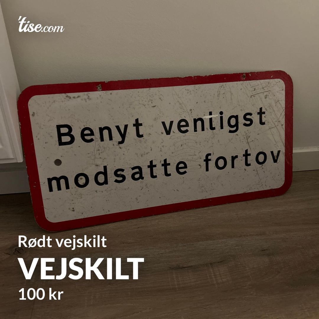 Vejskilt