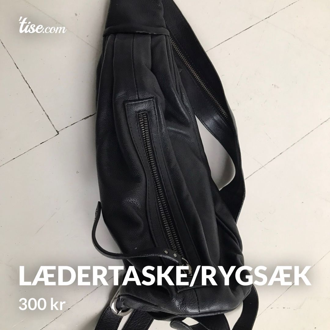 Lædertaske/rygsæk