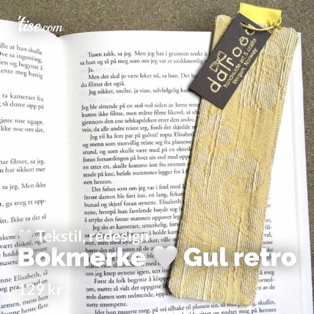 Bokmerke 🤍 Gul retro