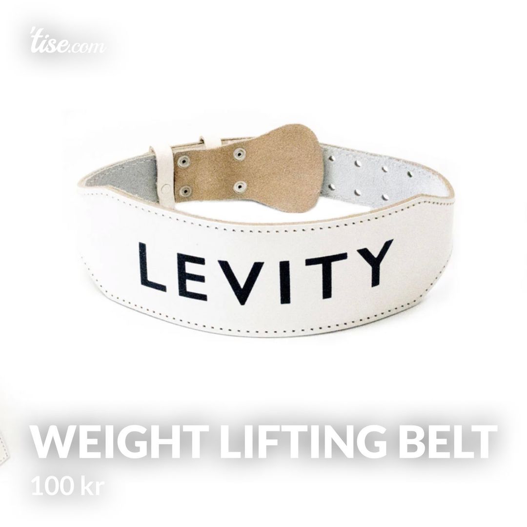 Weight lifting belt