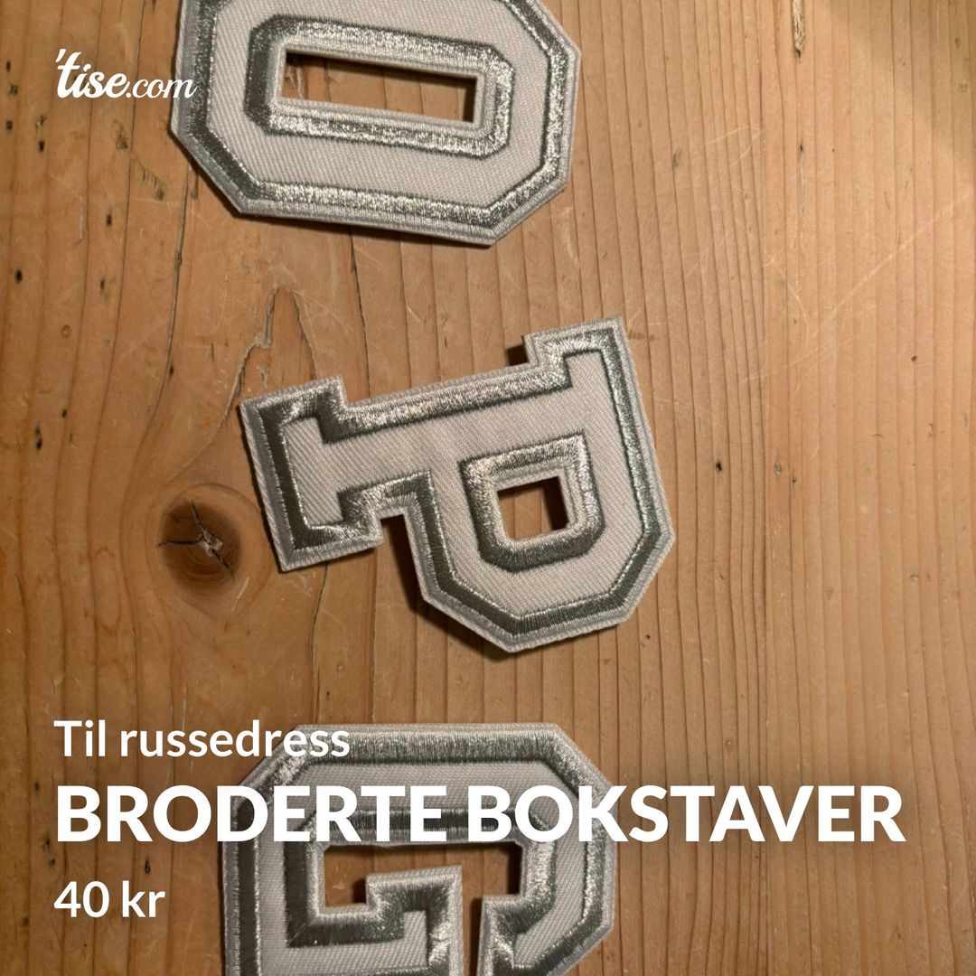 Broderte bokstaver